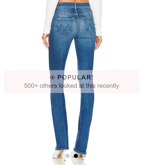 Mother The Double Insider Heel Jeans size 25 in Opposites Attract - Picture 3 of 8